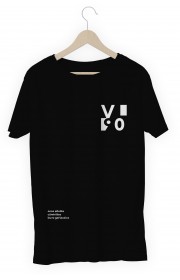 Marškinėliai VL90 „Anos eilutės užmirštos“, juodi